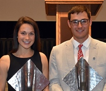 Heckman, Bini honored as Sportswoman, Sportsman of the Year