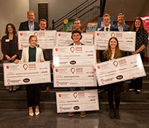 Six students take home Elevator Pitch Competition prizes