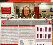 Exercise science majors dominate poster competition