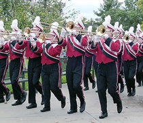 Wolverine Marching Band hits the road