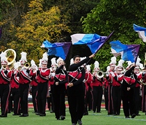 Join the Wolverine Marching Band for game day