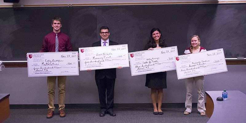 Elevator Pitch winners gain entrepreneurial experience