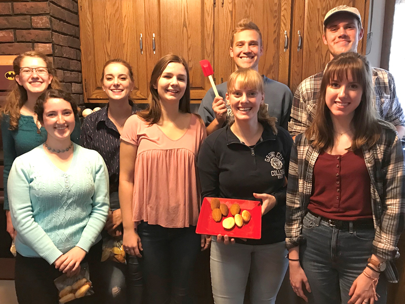 French Club event — baking Madeleines