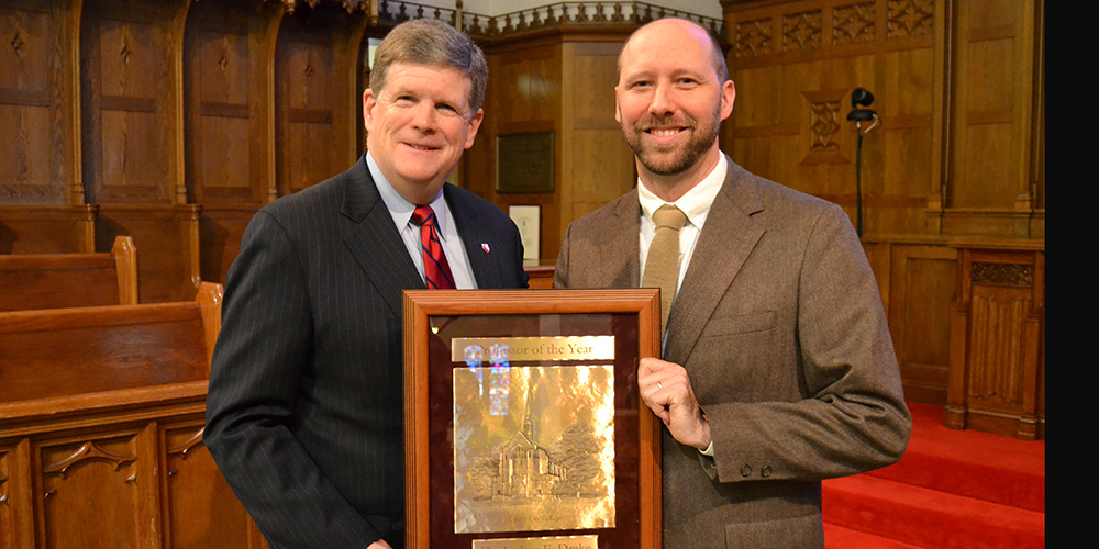 Joshua Drake named Professor of the Year