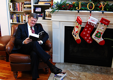 Faculty making a list, because reading is nice