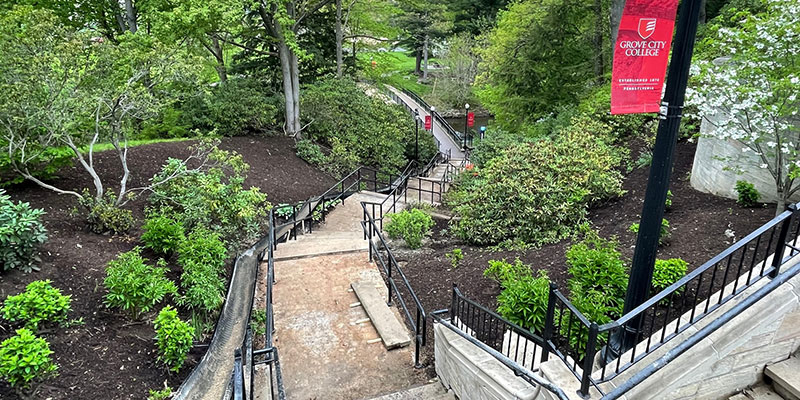 Bridge closed for stair work, part of $2.9-million campus upgrade