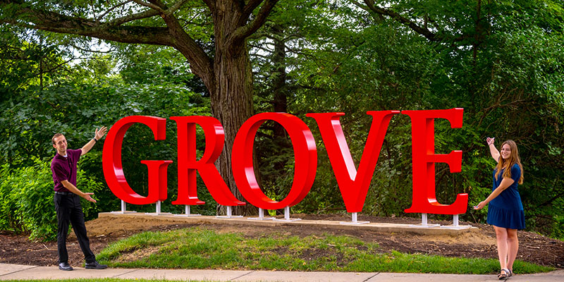 Class of '22 senior gift installed on upper campus