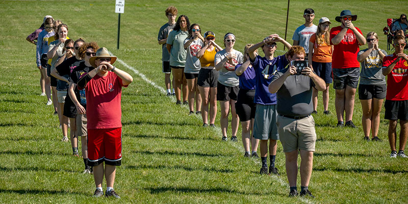 Wolverine Marching Band is on the move