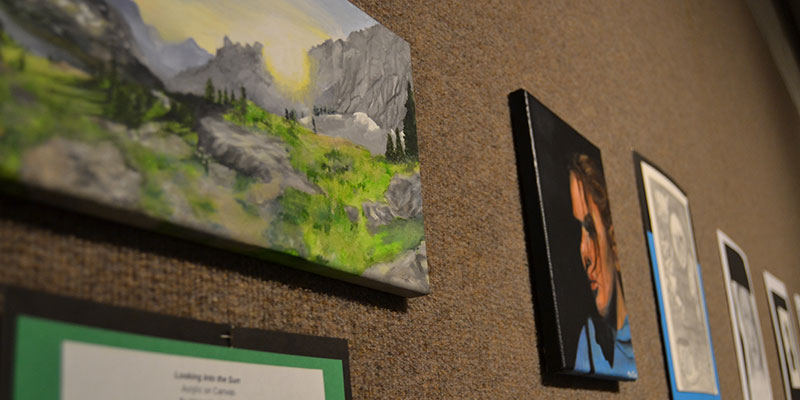 Area students’ artwork graces Pew Gallery walls