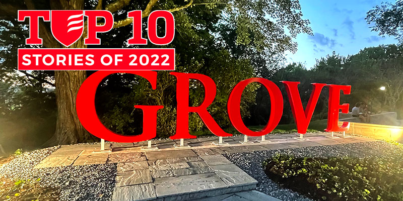 Top Stories of 2022 #3 Class of '22 senior gift installed on upper campus