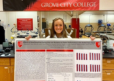 Exercise science majors dominate poster competition