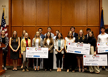 Students take top prizes at Elevator Pitch Competition