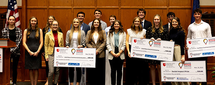 Students take top prizes at Elevator Pitch Competition