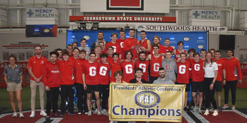 Grove City men win PAC indoor track and field title