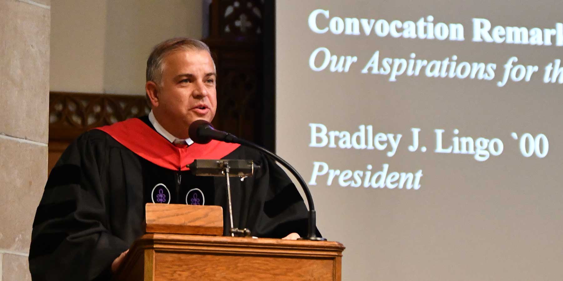 Lingo urges students to pursue truth, embrace calling