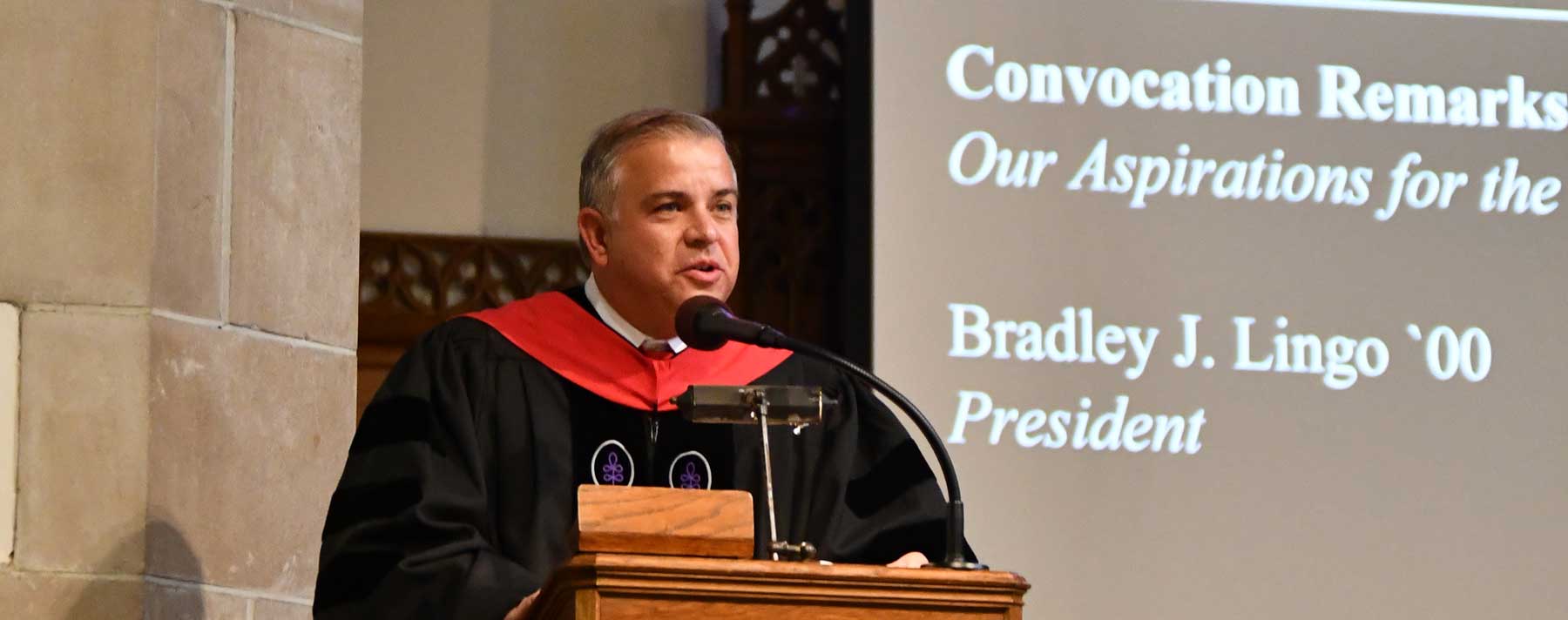 Lingo urges students to pursue truth, embrace calling