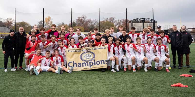 Men’s soccer wins PAC title, eyes first NCAA tourney since 1980