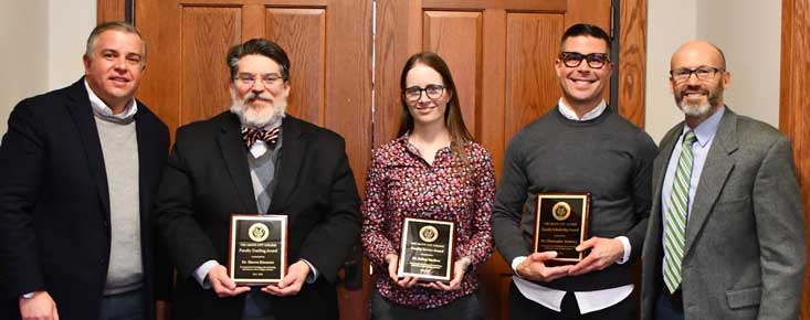 Three earn 2025 Faculty Excellence Awards