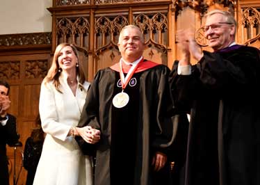College President Bradley Lingo ’00 inaugurated