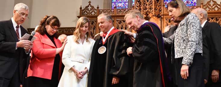 College President Bradley Lingo ’00 inaugurated