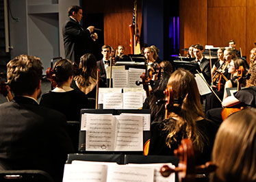 Concert features Symphony and Chamber orchestras