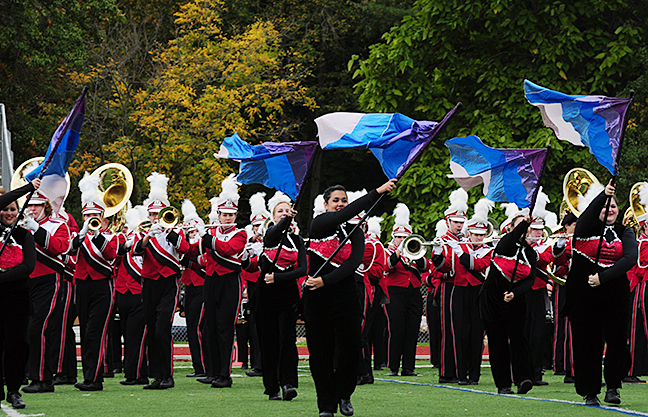 Join the Wolverine Marching Band for game day